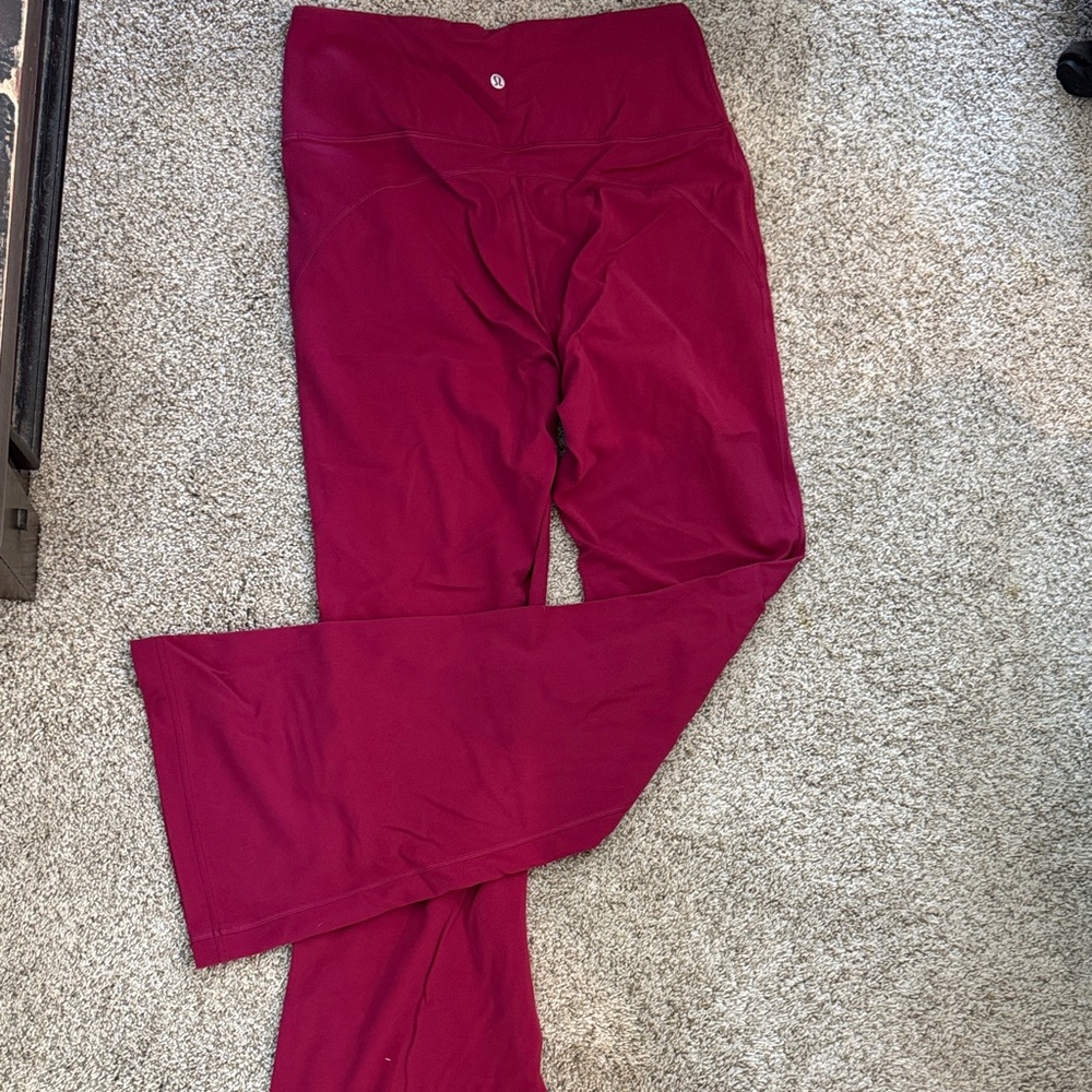 lululemon athletica Burgundy/Magenta Yoga Leggings